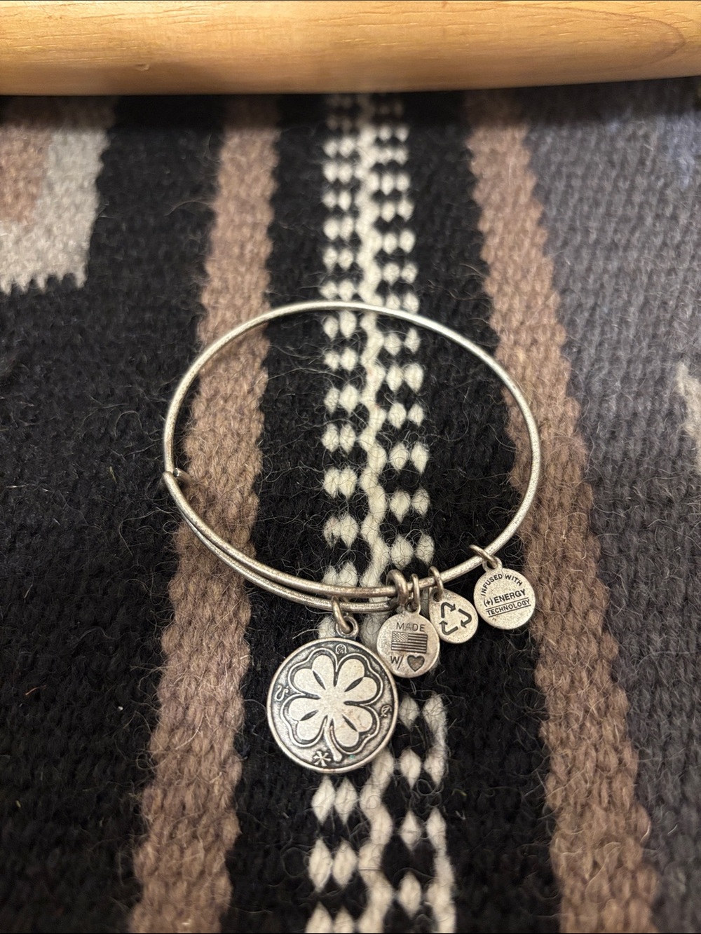 Alex And Ani Four Leaf Clover Bracelet